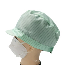 Factory Direct Sale Breathable Polyester Cleanroom Accessories ESD Antistatic Hat